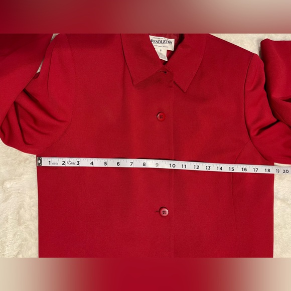 Vintage Pendleton size 6 red skirt set - Picture 6 of 12